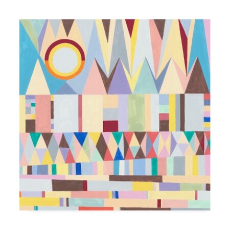 Trademark Fine Art Nikki Galapon 'Geometric Horizon' Canvas Art, 14x14 WAG13872-C1414GG